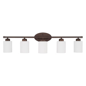 Capital Lighting - 115251BZ-338 - Five Light Vanity - Dixon - Bronze