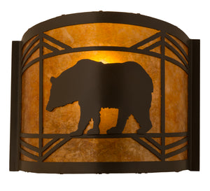 Meyda Tiffany - 111779 - One Light Wall Sconce - Lone Bear - Timeless Bronze