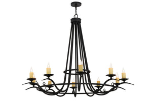 Meyda Tiffany - 117545 - Ten Light Chandelier - Octavia - Textured Black