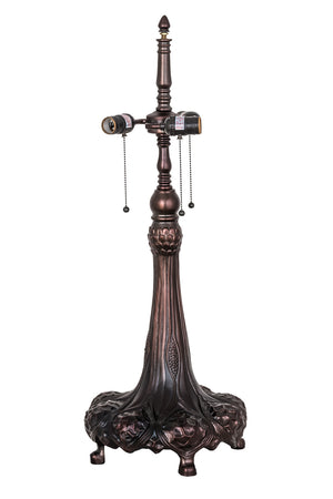 Meyda Tiffany - 15441 - Three Light Table Base Hardware - Golden Lily - Mahogany Bronze