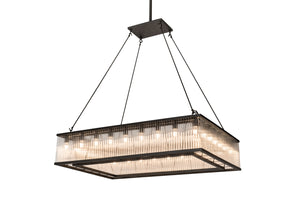 Meyda Tiffany - 164300 - 28 Light Oblong Pendant - Marquee - Oil Rubbed Bronze