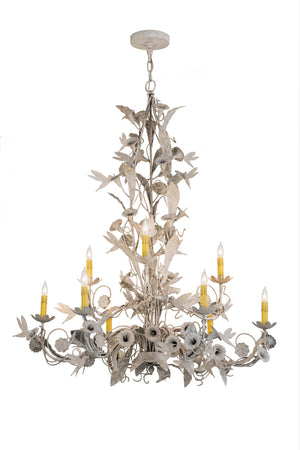 Meyda Tiffany - 167974 - Nine Light Chandelier - Le Printemps - Tuscan Ivory