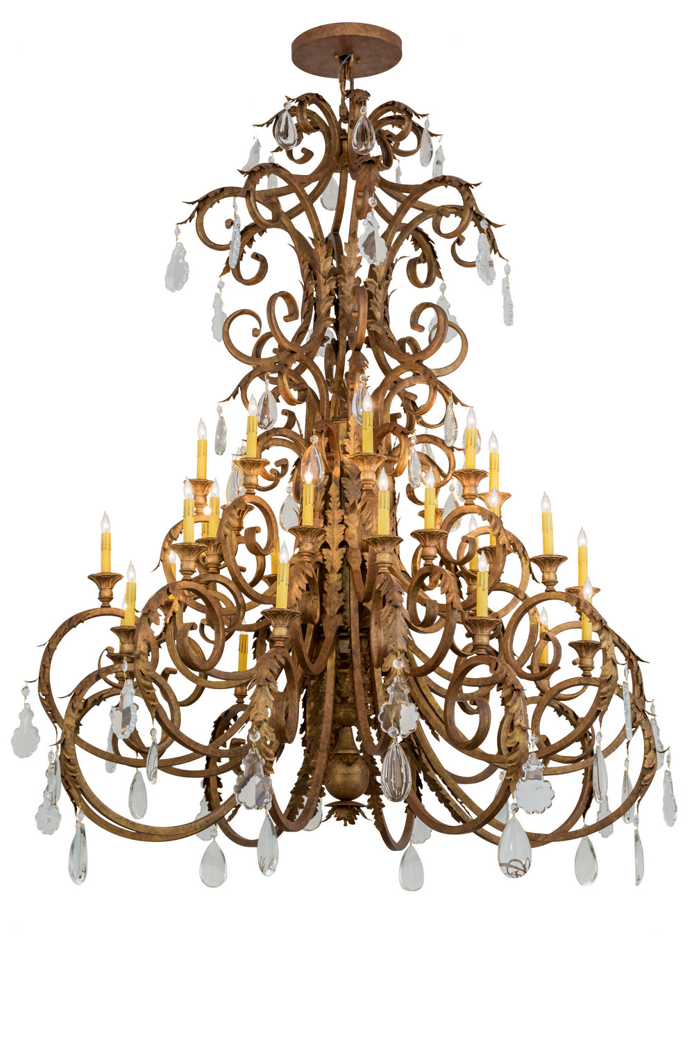 Meyda Tiffany - 168059 - 32 Light Chandelier - Serratina - Autumn Leaf