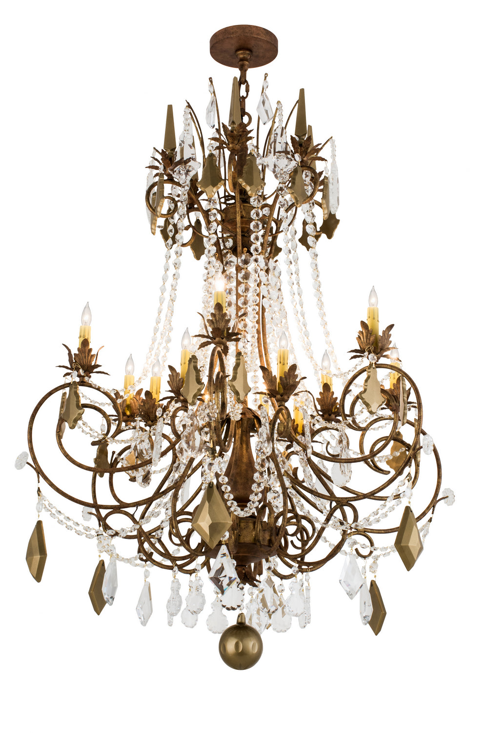 Meyda Tiffany - 169774 - 12 Light Chandelier - Minuet - Autumn Leaf