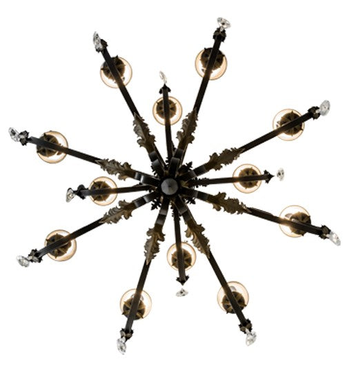 Meyda Tiffany - 169781 - 12 Light Chandelier - Ingrid - Timeless Bronze Gold Accents