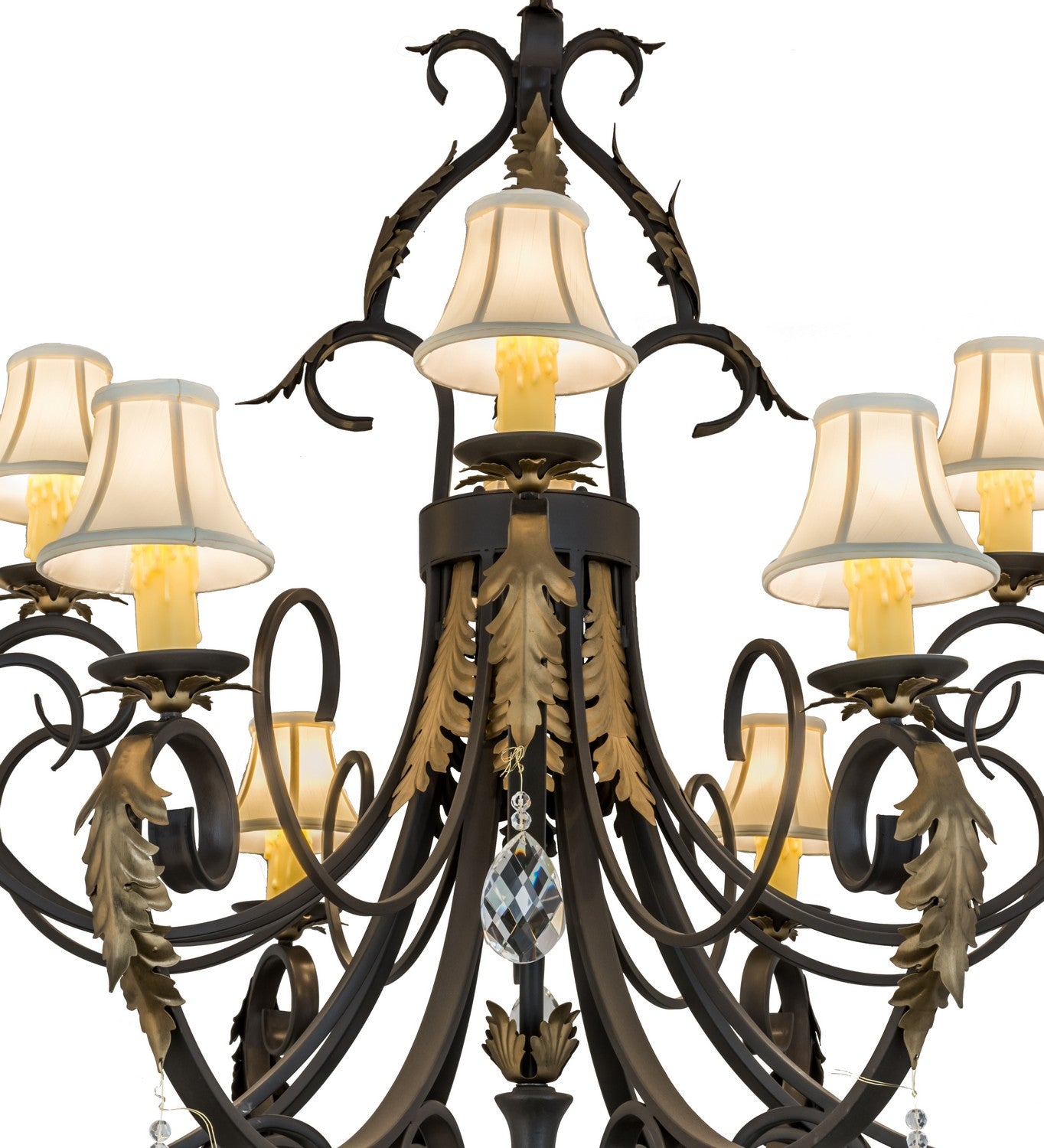 Meyda Tiffany - 169781 - 12 Light Chandelier - Ingrid - Timeless Bronze Gold Accents