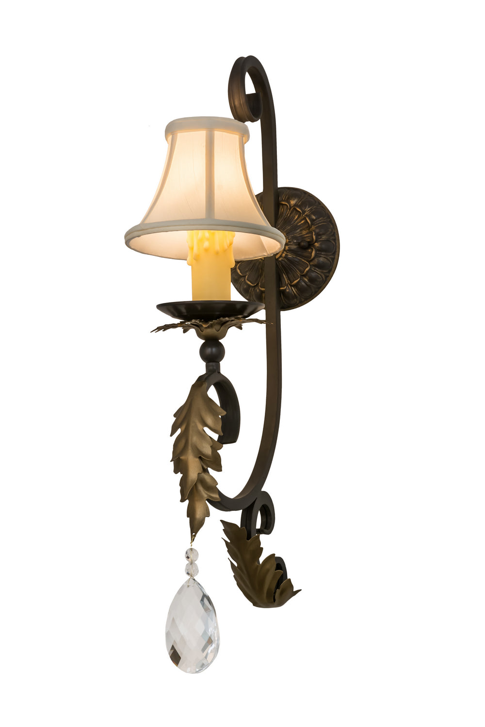 Meyda Tiffany - 169783 - One Light Wall Sconce - Ingrid - Timeless Bronze Gold