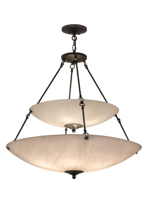 Meyda Tiffany - 171720 - Ten Light Inverted Pendant - Cypola - Timeless Bronze