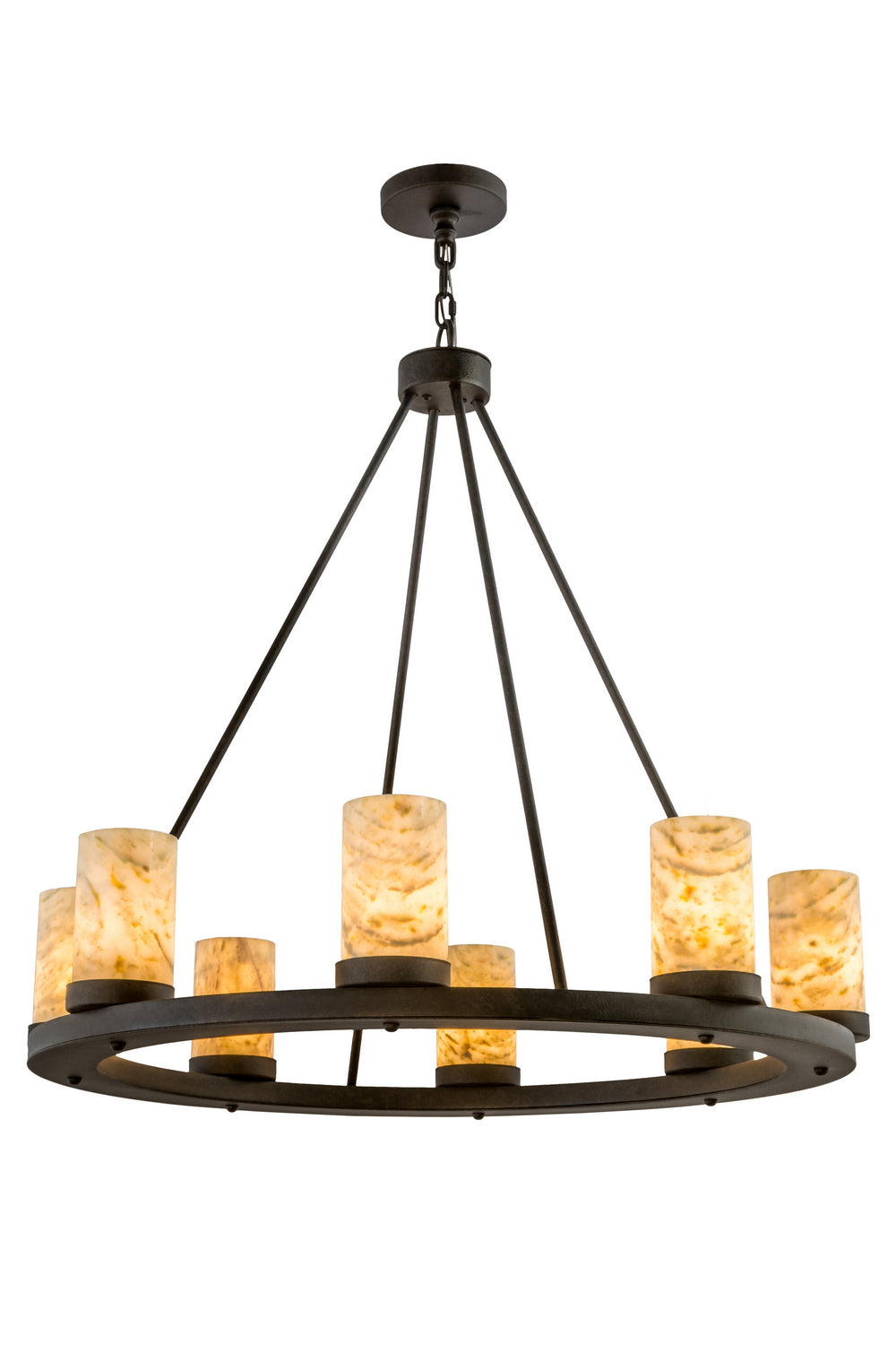 Meyda Tiffany - 172274 - Eight Light Chandelier - Loxley - Chestnut