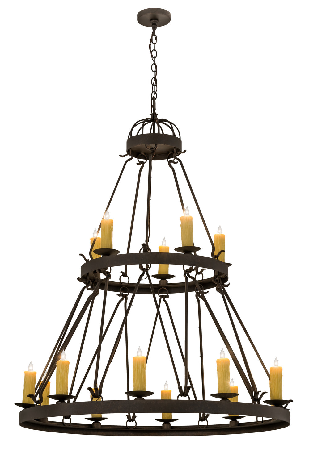 Meyda Tiffany - 172303 - 15 Light Chandelier - Lakeshore - Gilded Tobacco