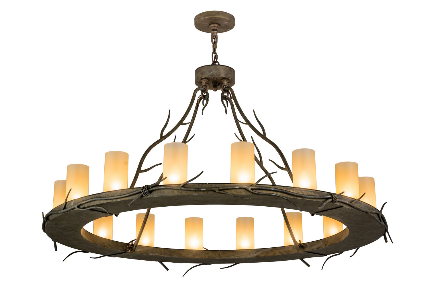 Meyda Tiffany - 172808 - 16 Light Chandelier - Loxley - Vintage Moss Patina