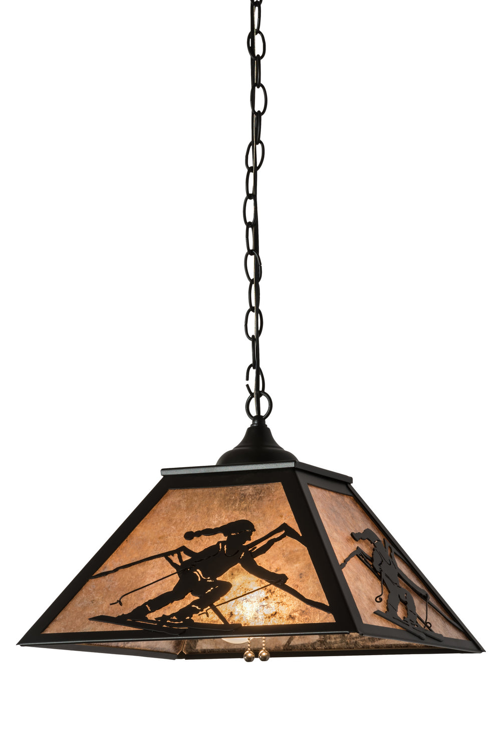 Meyda Tiffany - 172946 - Two Light Pendant - Alpine - Textured Black