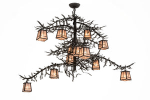 Meyda Tiffany - 173025 - 12 Light Chandelier - Pine Branch - Dark Roast