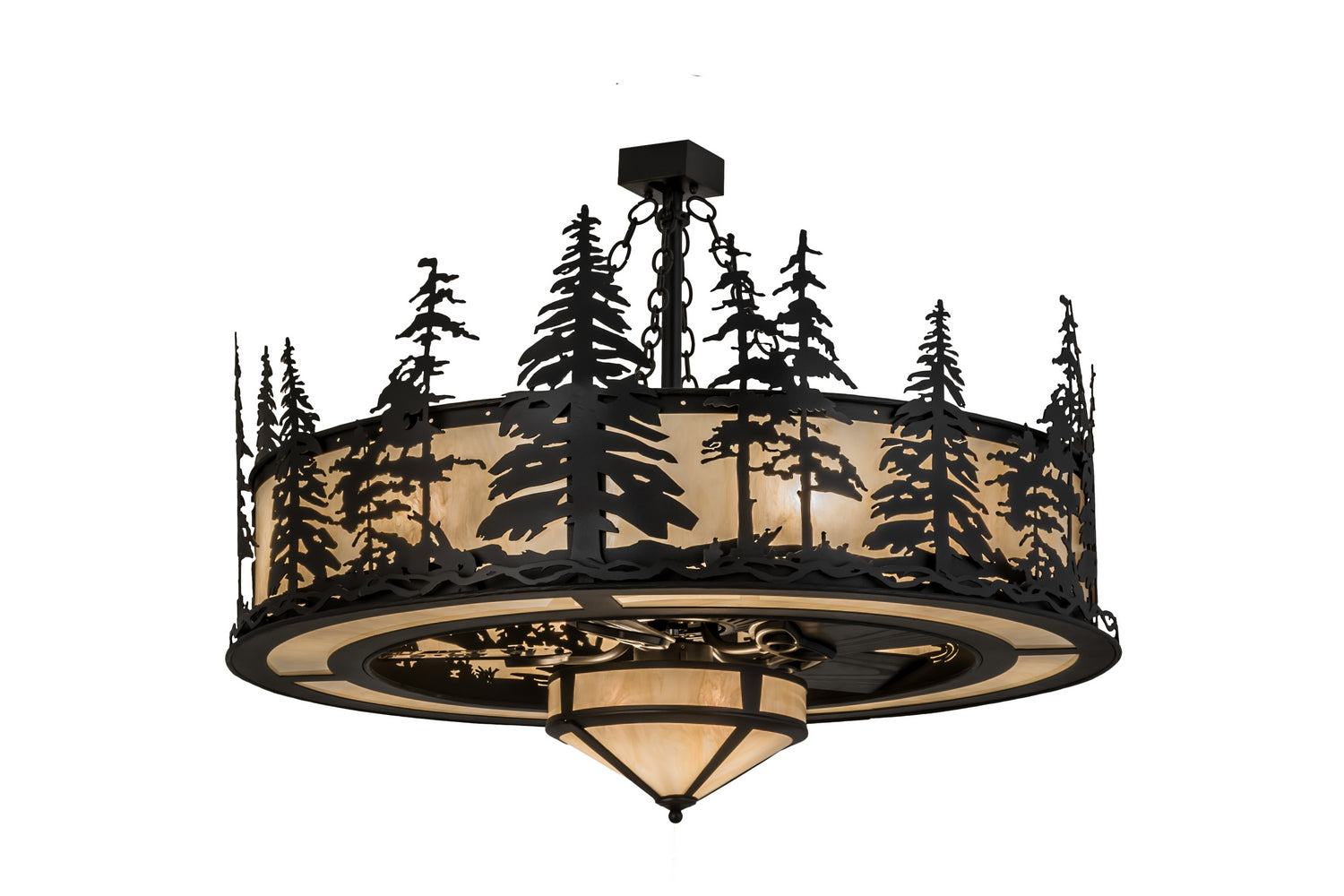 Meyda Tiffany - 173713 - 11 Light Chandel-Air - Tall Pines - Black