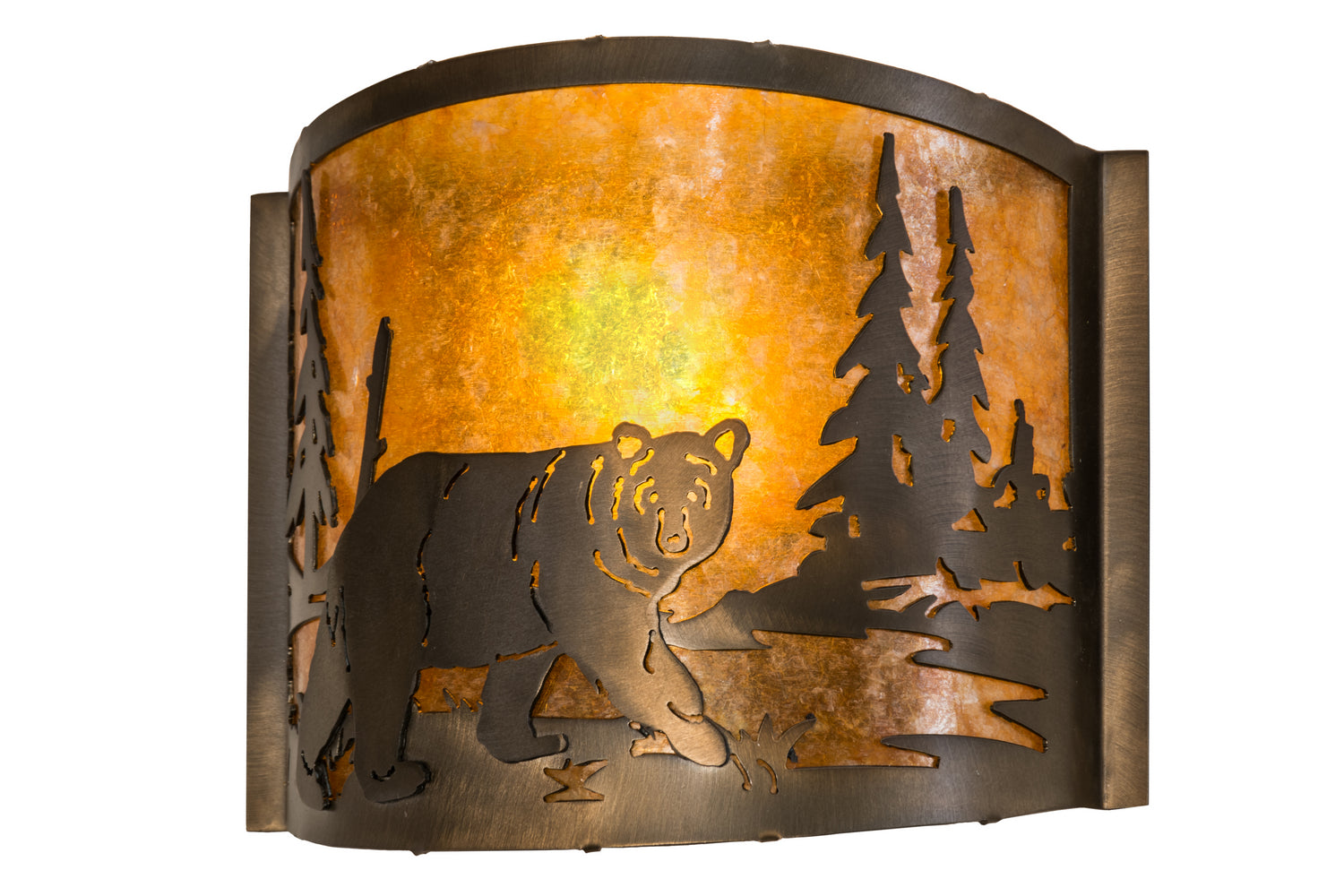 Meyda Tiffany - 174066 - One Light Wall Sconce - Lone Bear - Antique Copper