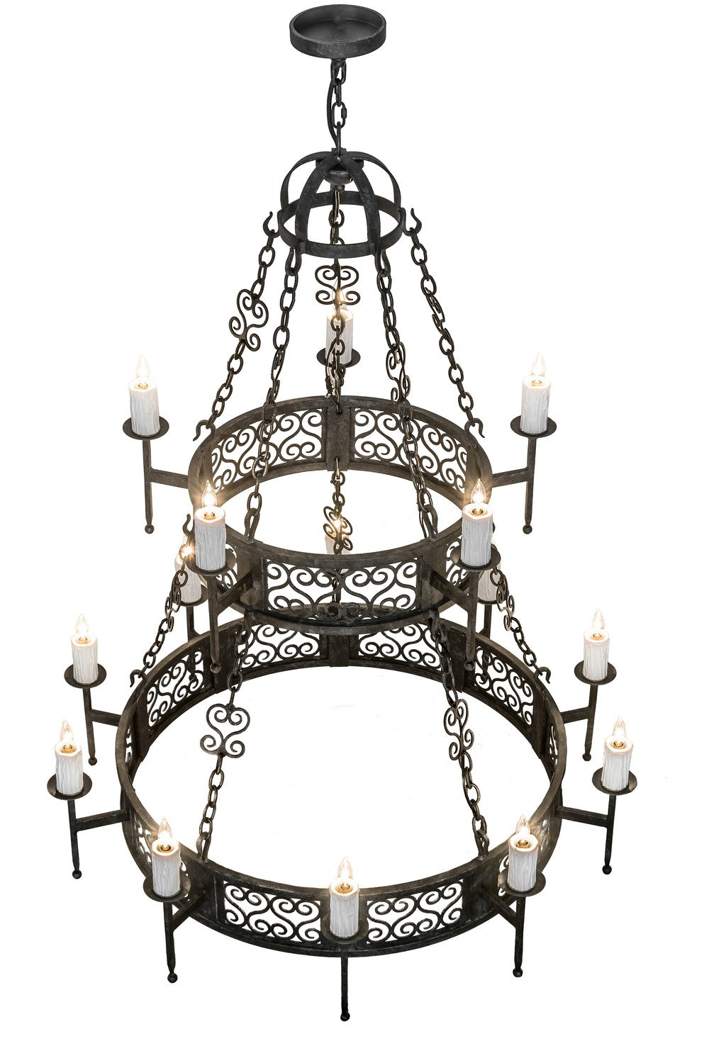 Meyda Tiffany - 174330 - 15 Light Chandelier - Toscano - Smoke