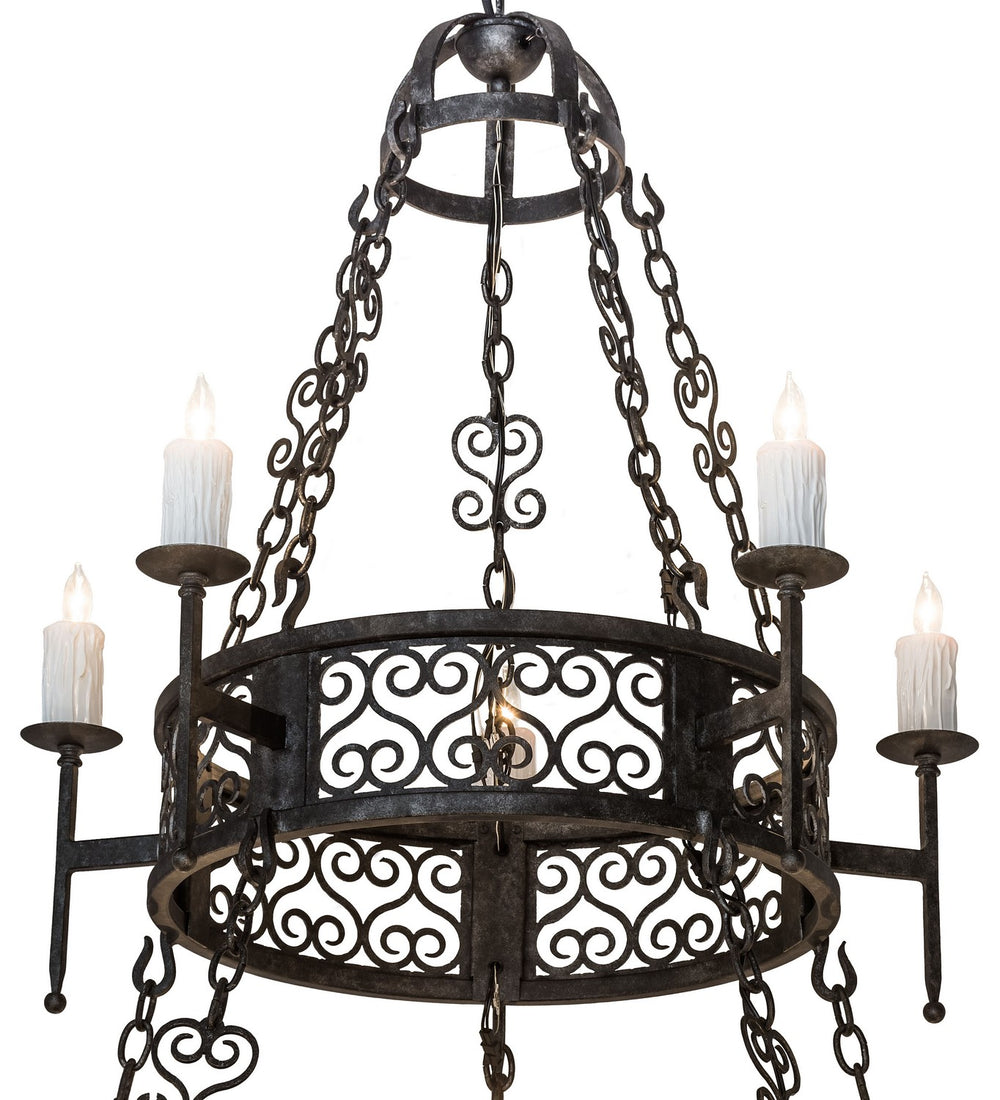 Meyda Tiffany - 174330 - 15 Light Chandelier - Toscano - Smoke