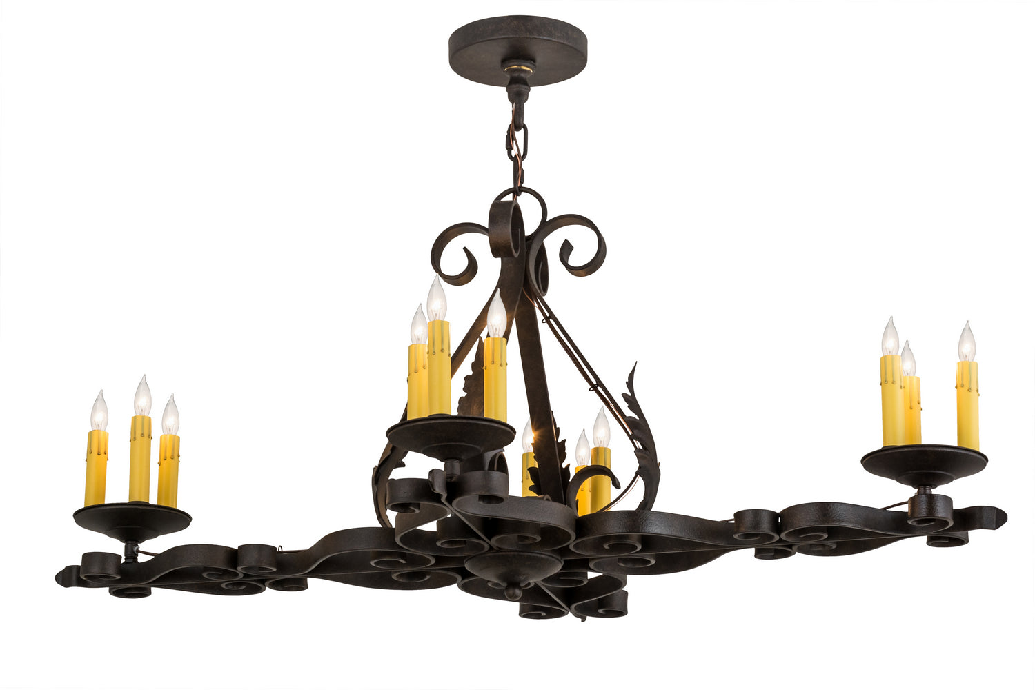 Meyda Tiffany - 174436 - 12 Light Chandelier - Elianna - Textured Chestnut