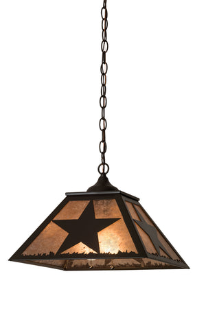 Meyda Tiffany - 174699 - Two Light Pendant - Texas Star - Timeless Bronze