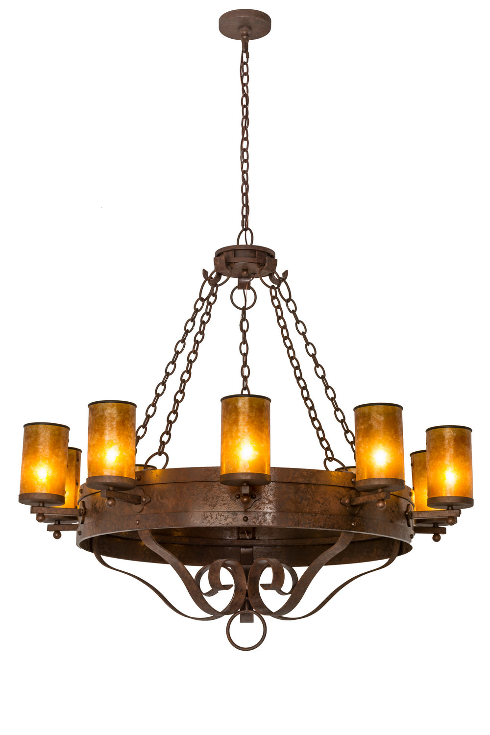 Meyda Tiffany - 175018 - Ten Light Chandelier - Parnella - Rusty Nail