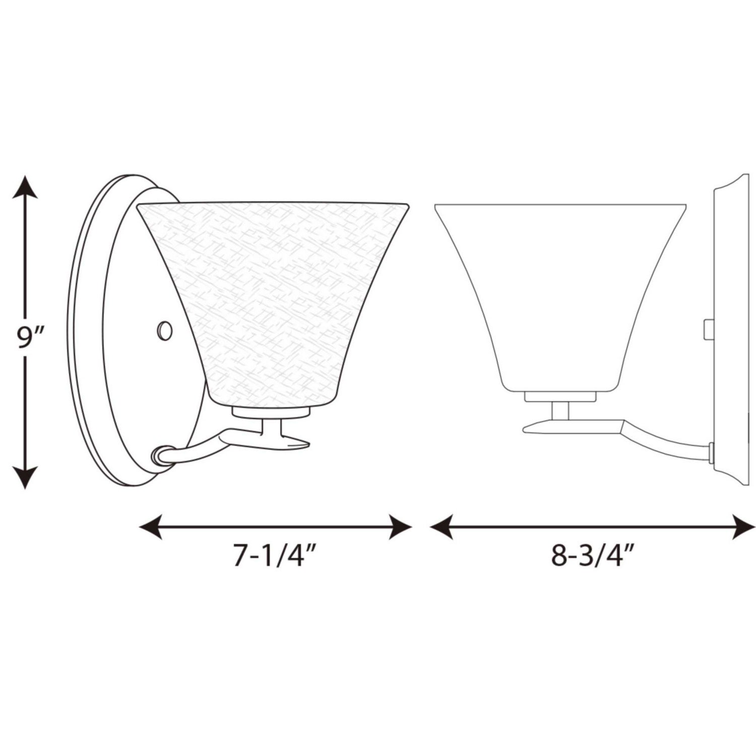 Progress Lighting - P2004-20W - One Light Bath Bracket - Bravo - Antique Bronze