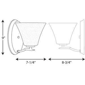 Progress Lighting - P2004-20W - One Light Bath Bracket - Bravo - Antique Bronze