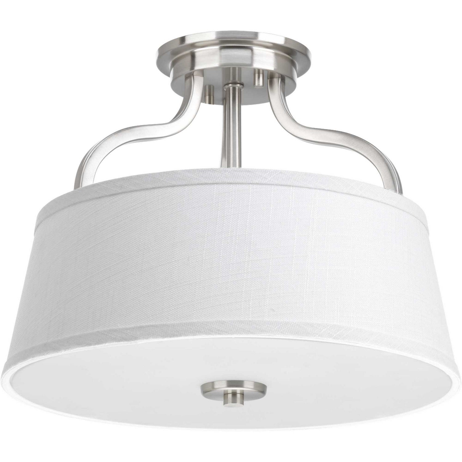 Progress Lighting - P3720-09 - Two Light Semi-Flush Mount - Arden - Brushed Nickel