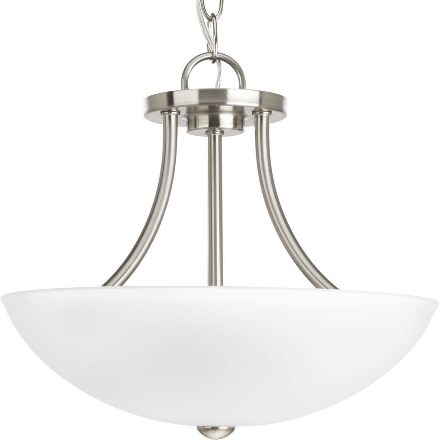 Progress Lighting - P3748-09 - Two Light Semi-Flush Convertible - Gather - Brushed Nickel