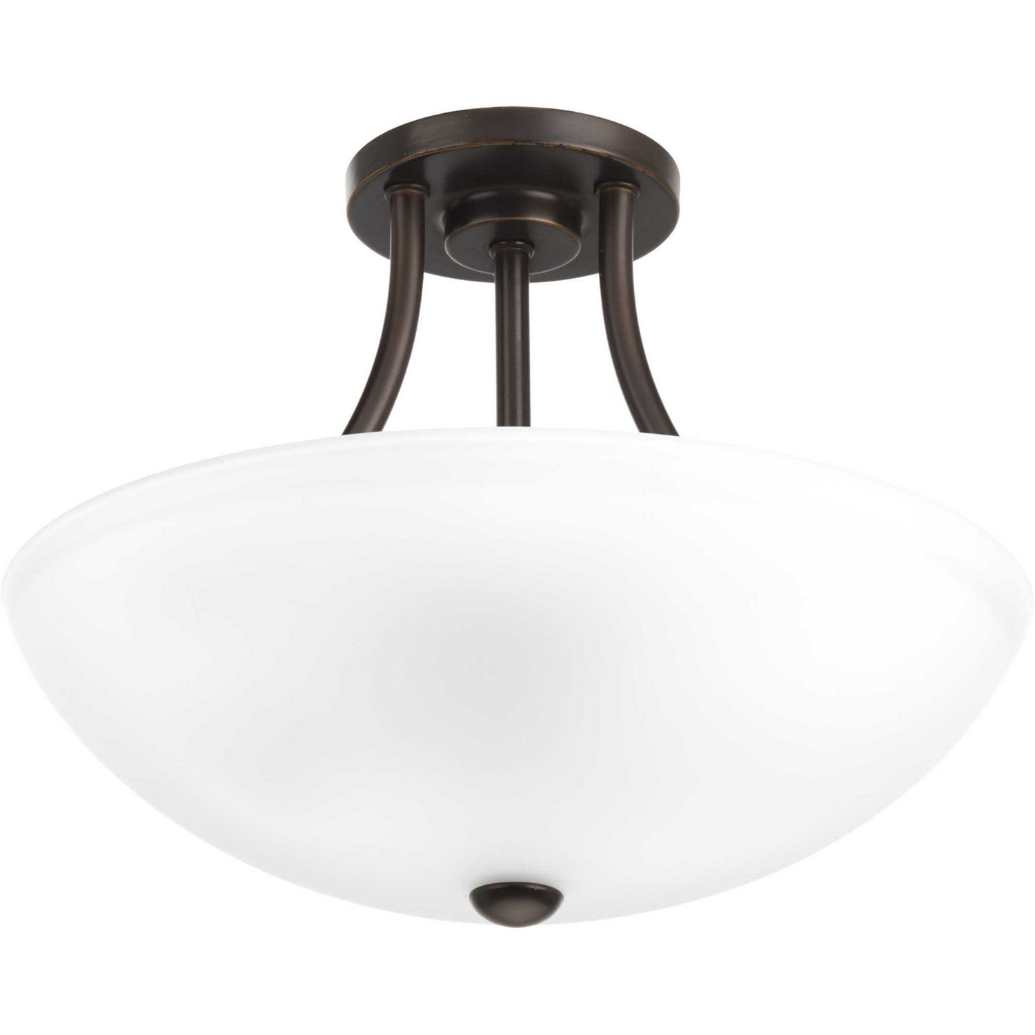 Progress Lighting - P3748-20 - Two Light Semi-Flush Convertible - Gather - Antique Bronze