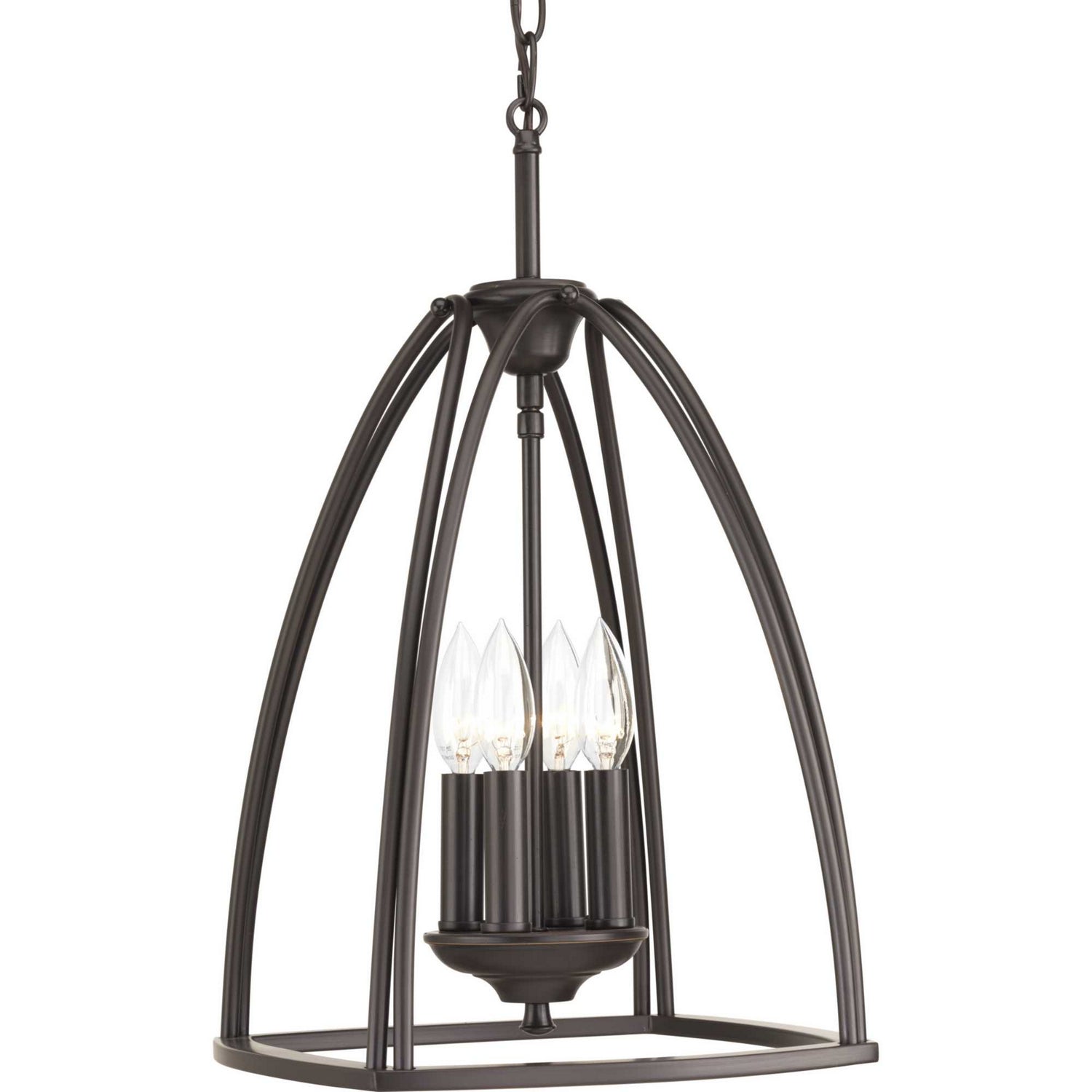 Progress Lighting - P3786-20 - Four Light Foyer Pendant - Tally - Antique Bronze