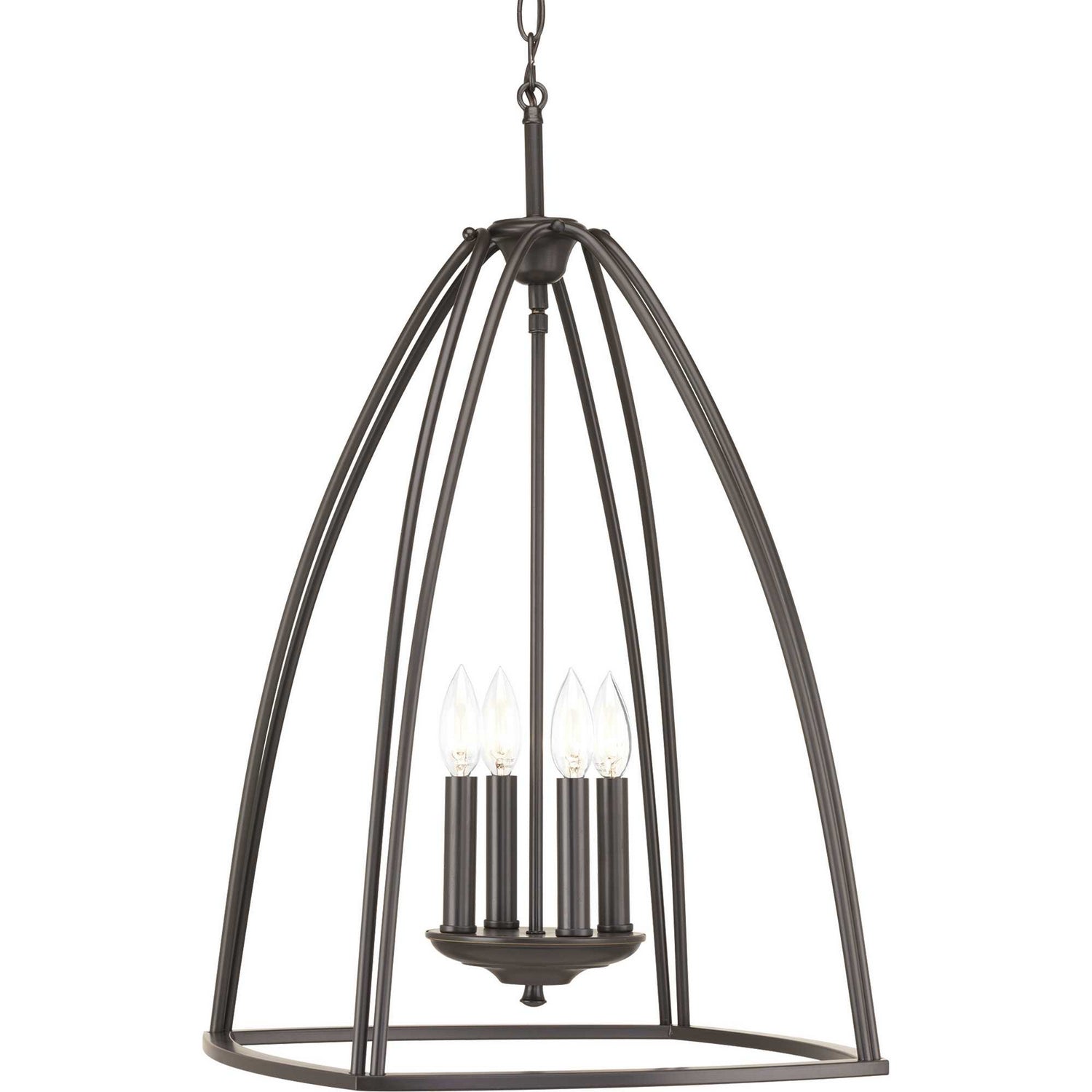 Progress Lighting - P3787-20 - Four Light Foyer Pendant - Tally - Antique Bronze