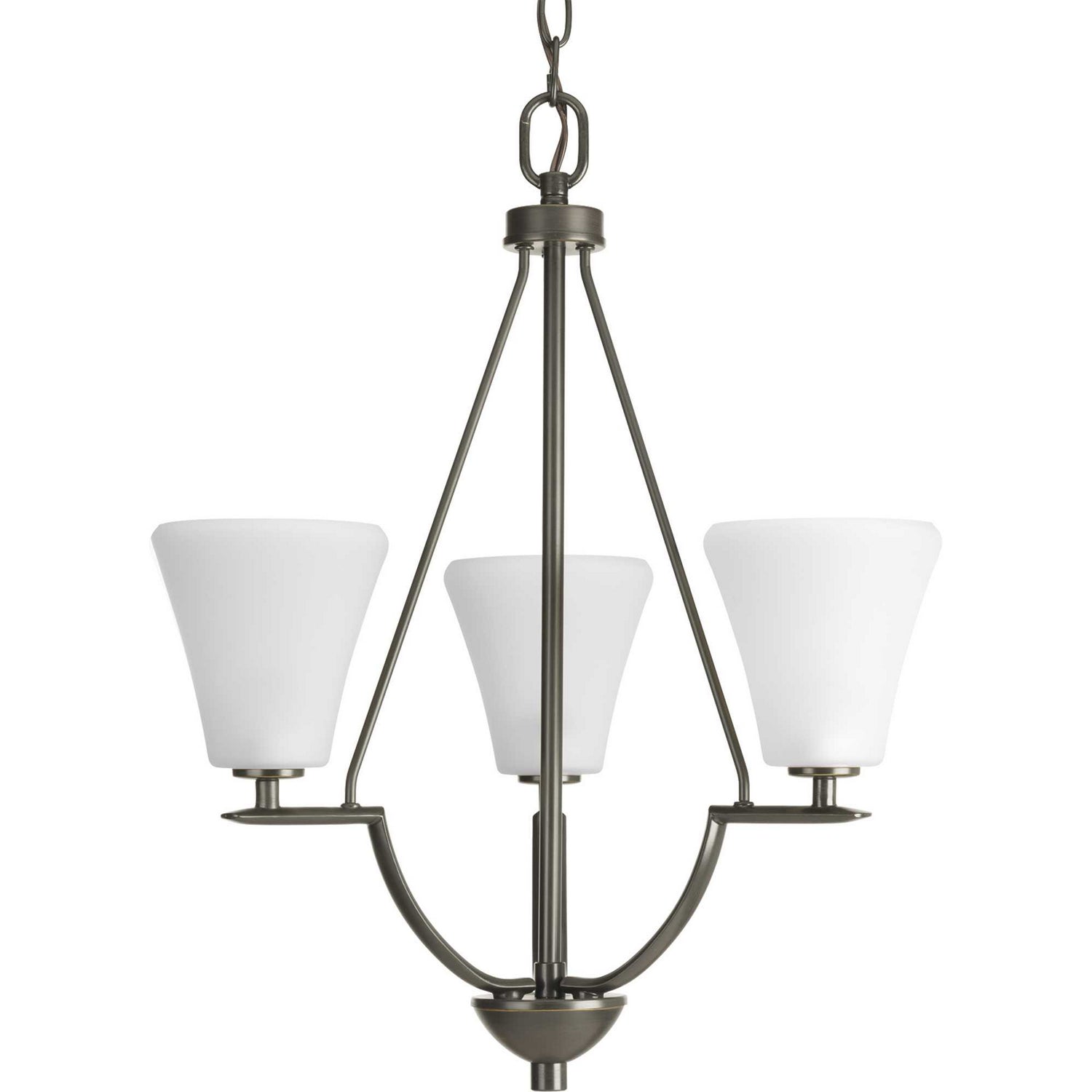 Progress Lighting - P3821-20W - Three Light Foyer Pendant - Bravo - Antique Bronze