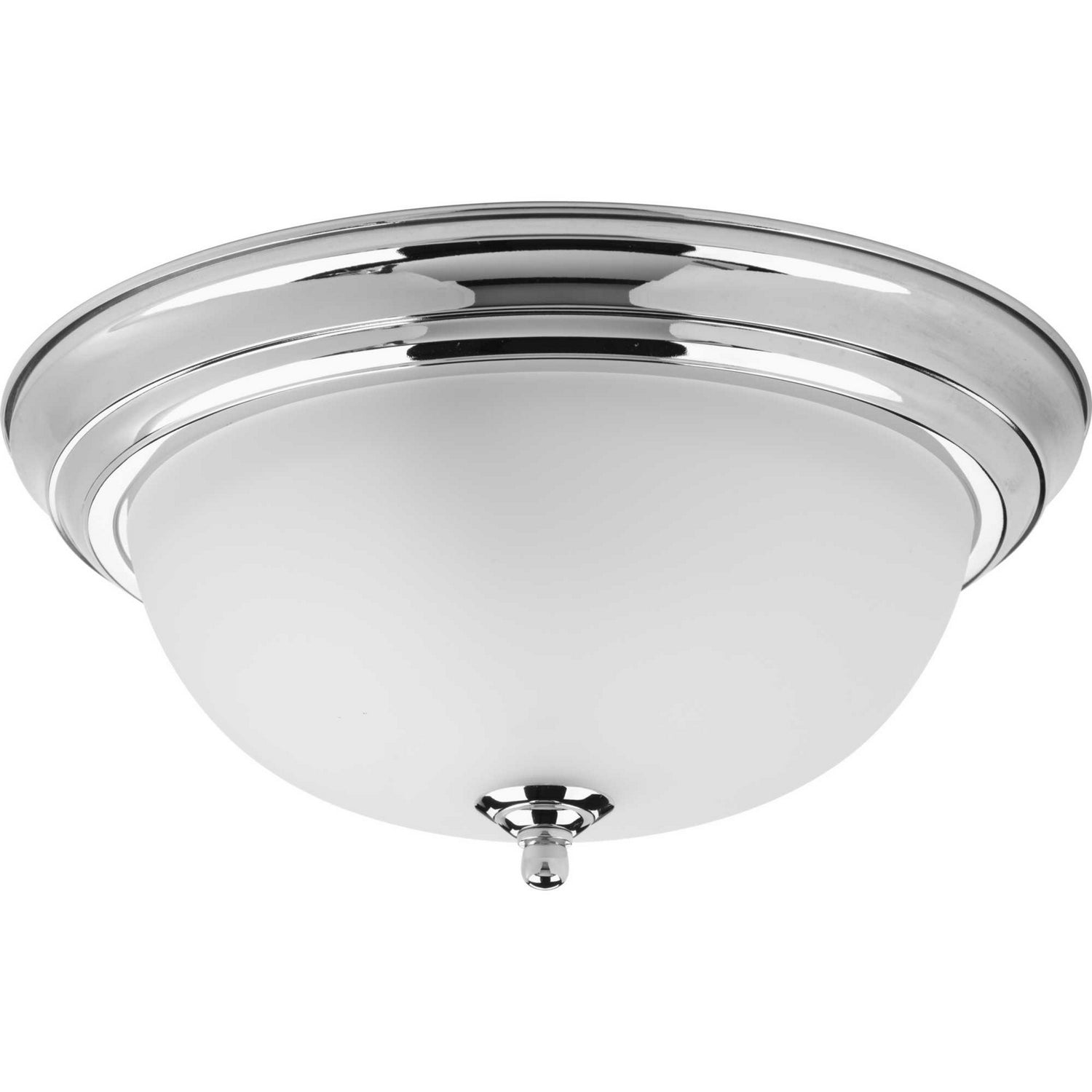 Progress Lighting - P3925-15ET - Two Light Flush Mount - Dome Glass - Etched - Polished Chrome