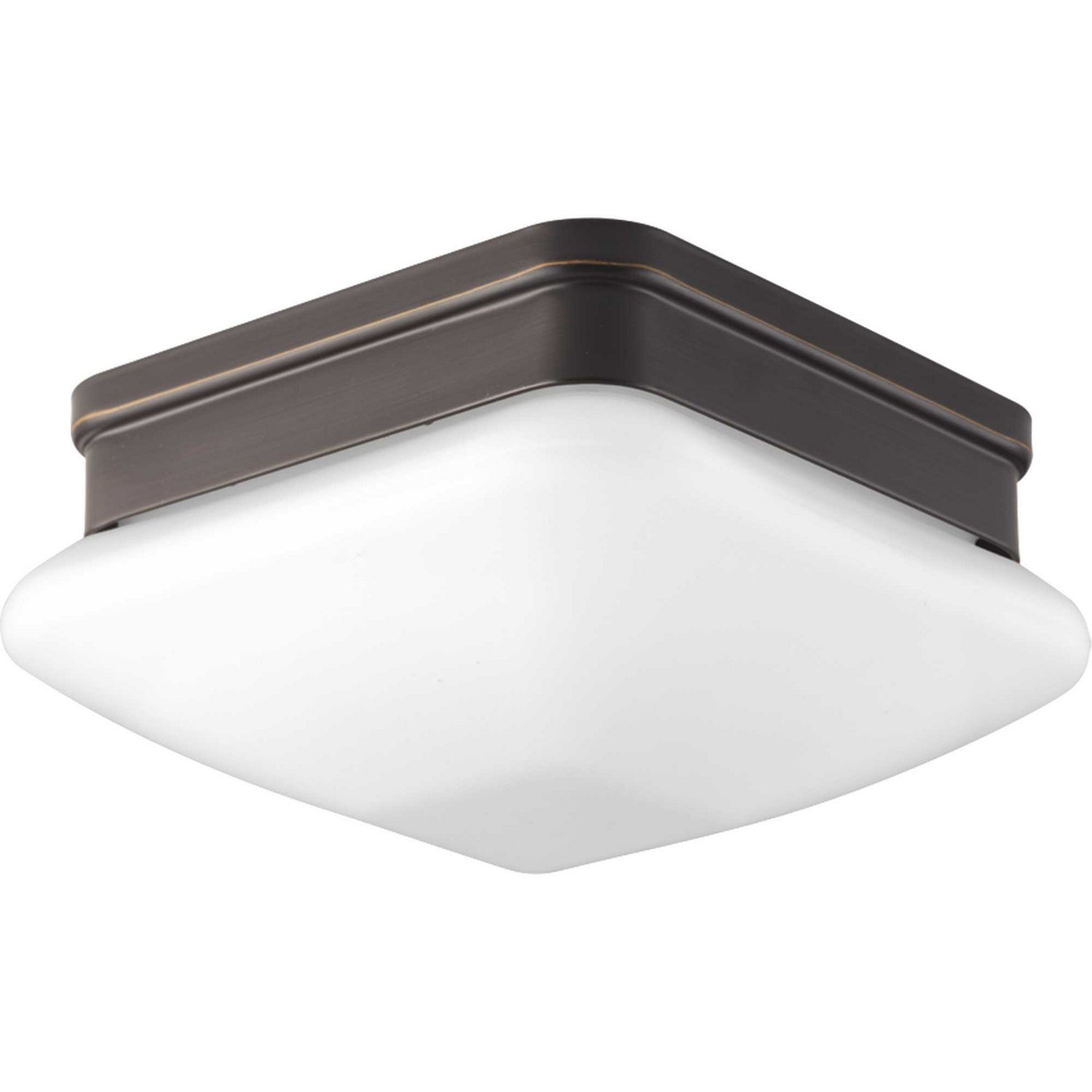 Progress Lighting - P3991-20 - One Light Flush Mount - Appeal - Opal - Antique Bronze