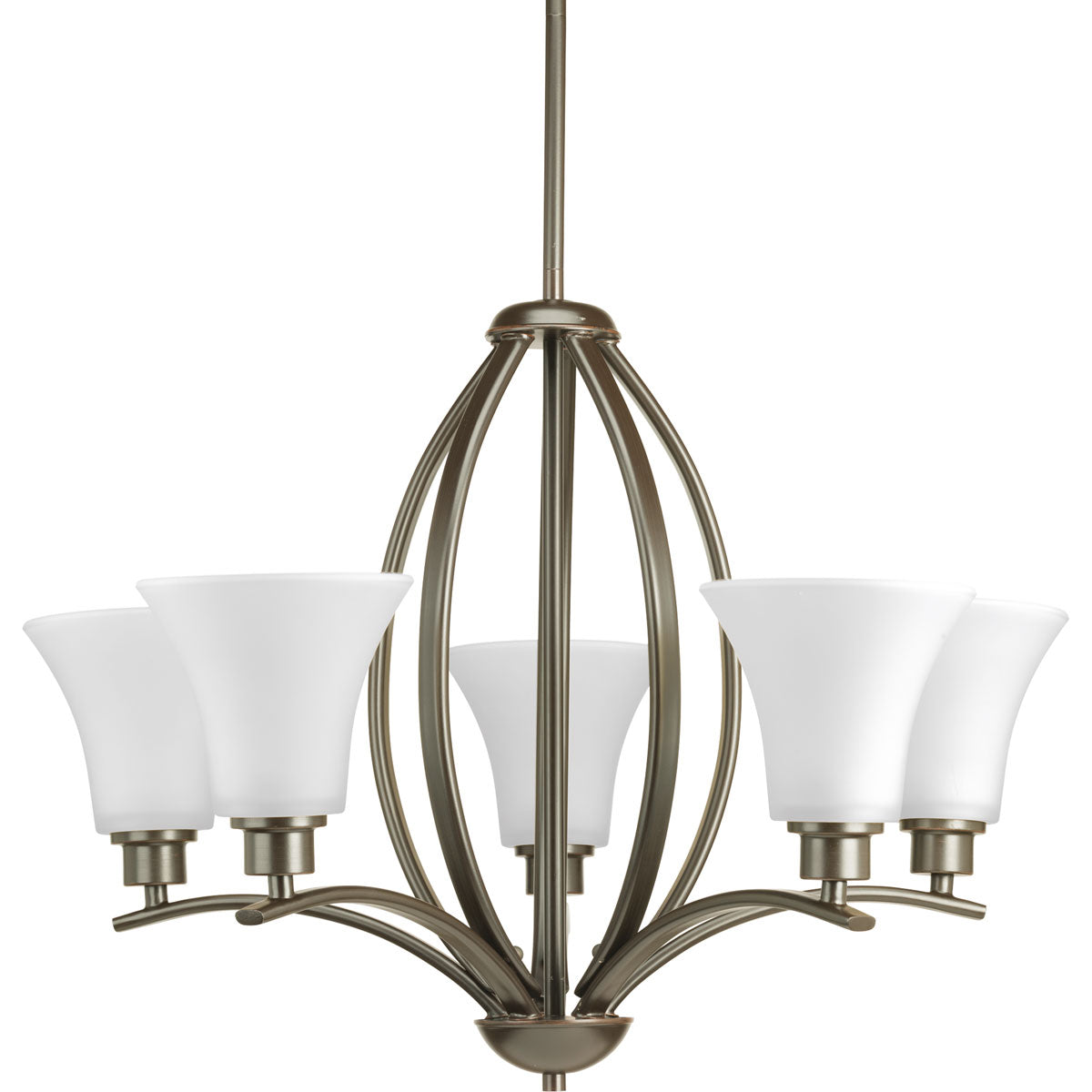 Progress Lighting - P4490-20W - Five Light Chandelier - Joy - Antique Bronze