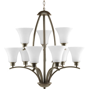 Progress Lighting - P4492-20W - Nine Light Chandelier - Joy - Antique Bronze