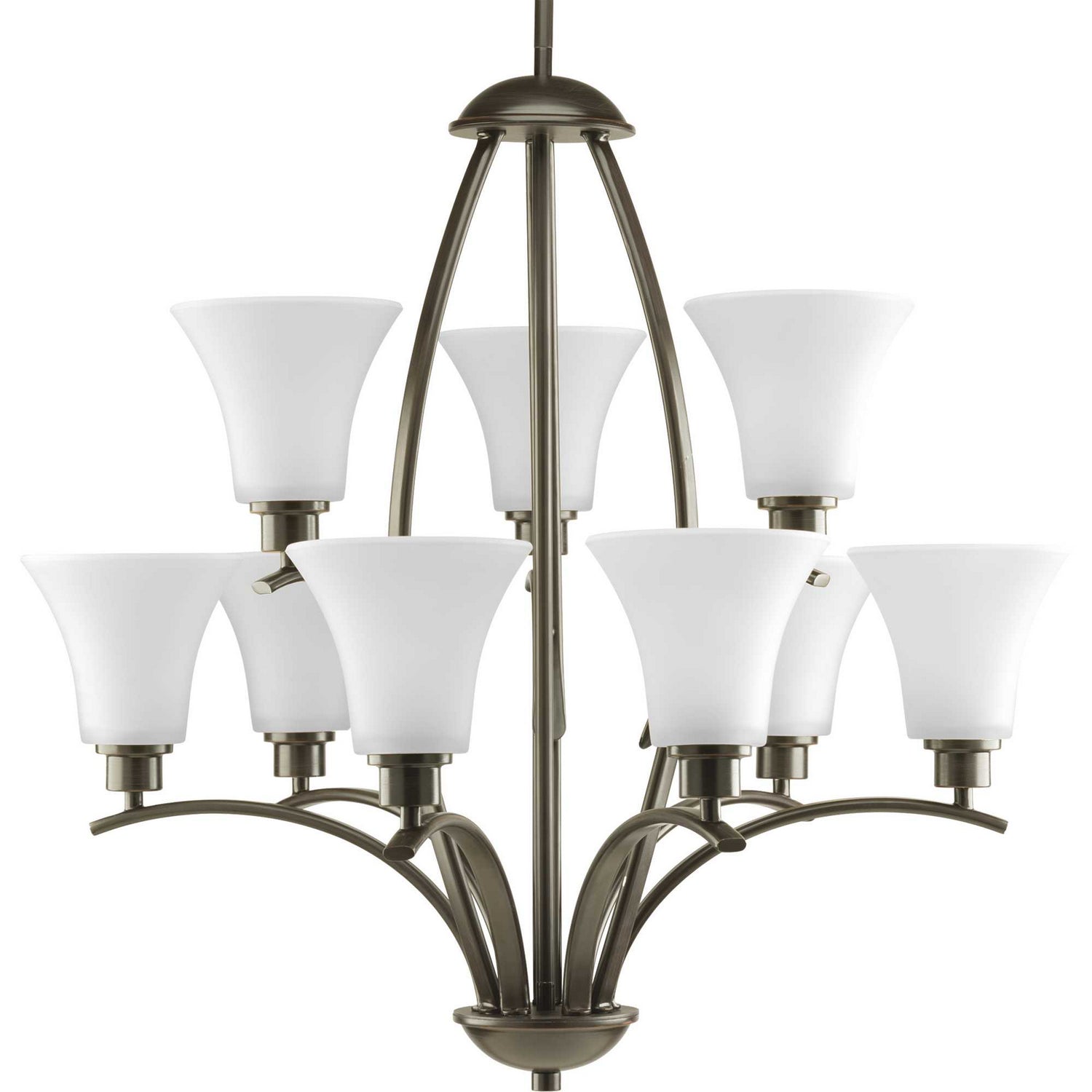 Progress Lighting - P4492-20W - Nine Light Chandelier - Joy - Antique Bronze