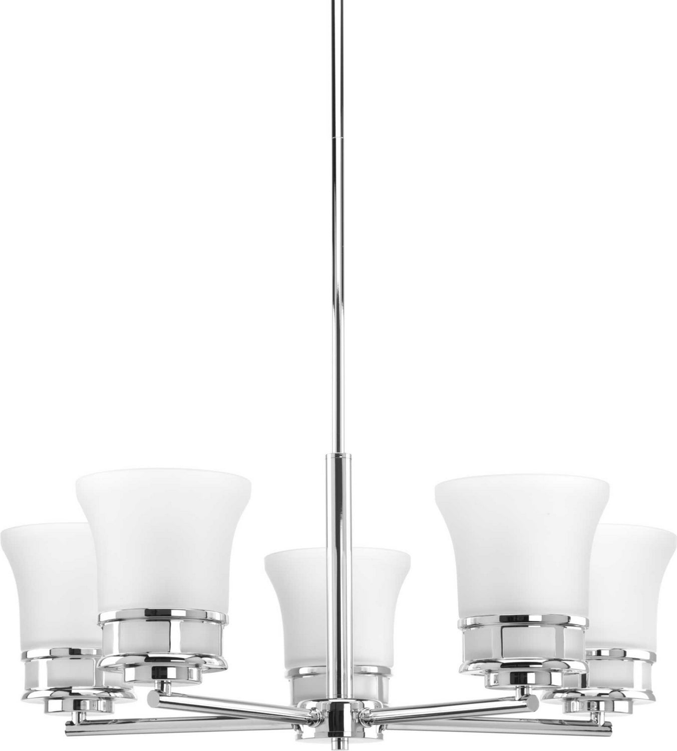 Progress Lighting - P4613-15 - Five Light Chandelier - Cascadia - Polished Chrome