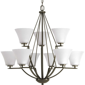 Progress Lighting - P4625-20W - Nine Light Chandelier - Bravo - Antique Bronze