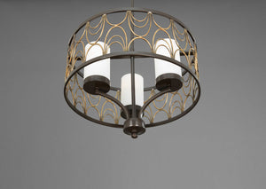 Progress Lighting - P4699-20 - Three Light Chandelier - Cirrine - Antique Bronze