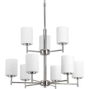 Progress Lighting - P4726-104 - Nine Light Chandelier - Replay - Polished Nickel