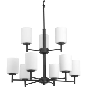 Progress Lighting - P4726-31 - Nine Light Chandelier - Replay - Black