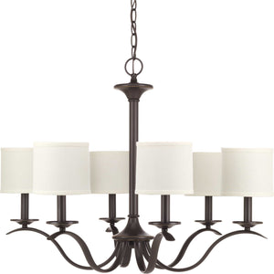 Progress Lighting - P4739-20 - Six Light Chandelier - Inspire - Antique Bronze