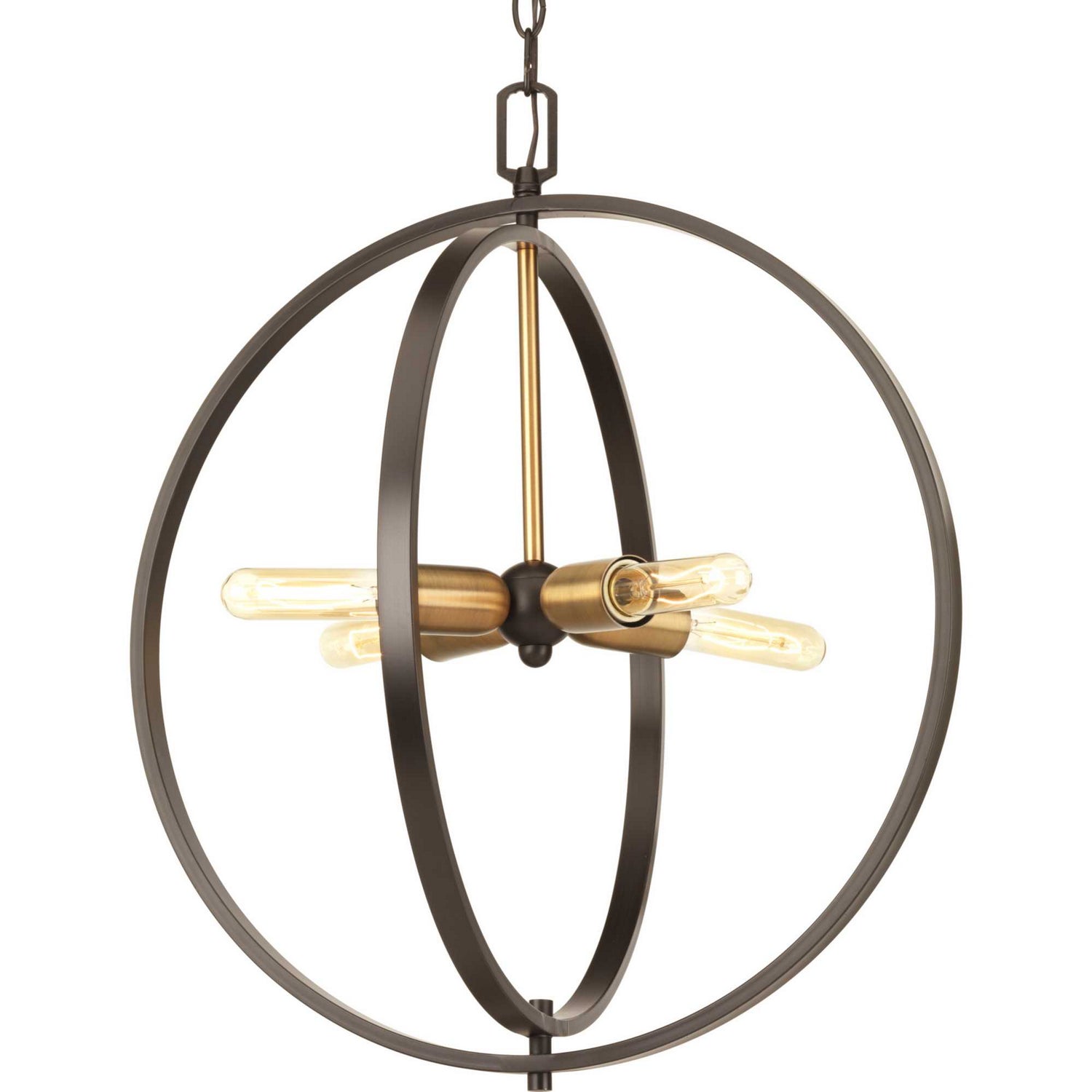 Progress Lighting - P5190-20 - Four Light Pendant - Swing - Antique Bronze