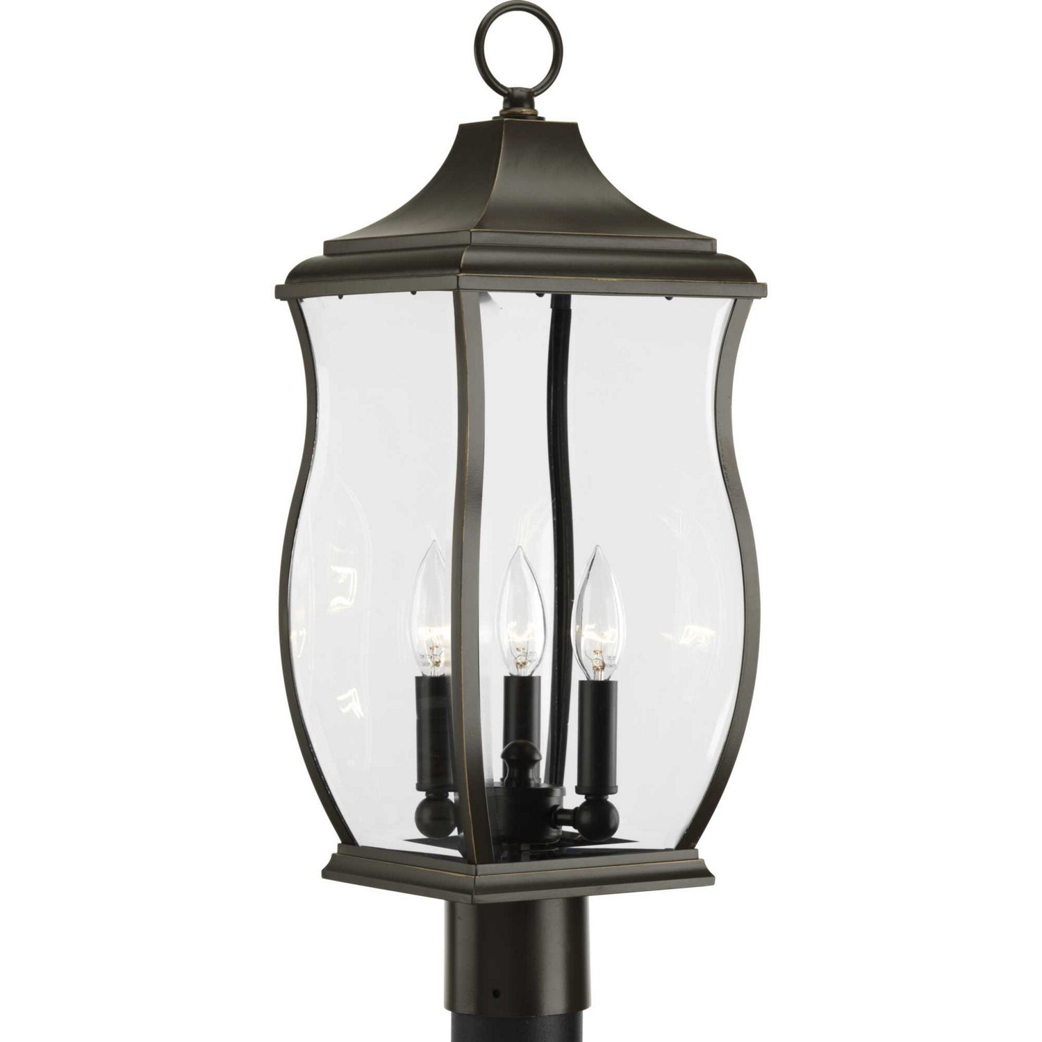 Progress Lighting - P5404-108 - Three Light Post Lantern - Township - Oil Rubbed Bronze