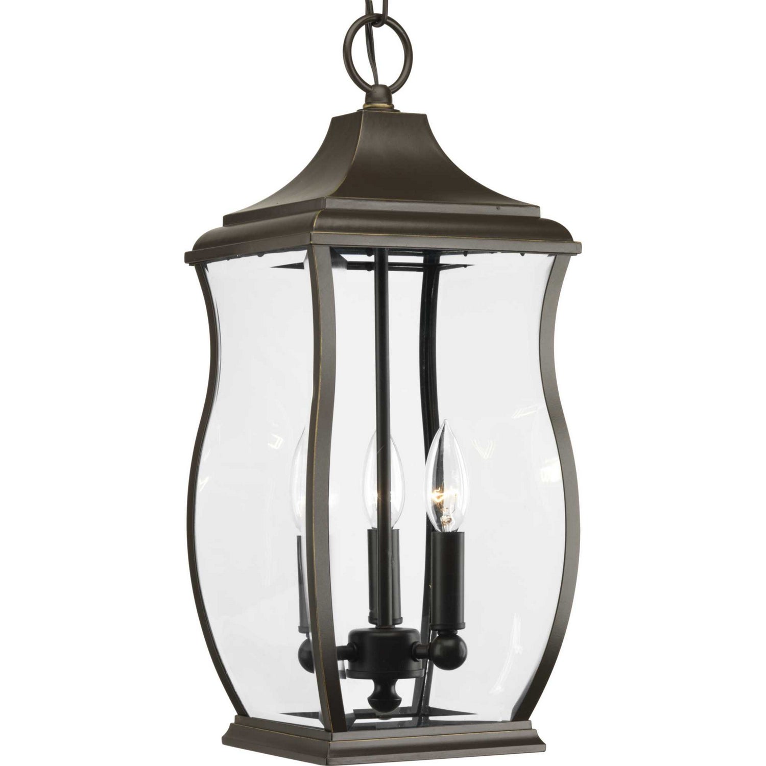 Progress Lighting - P5504-108 - Three Light Hanging Lantern - Township - Oil Rubbed Bronze