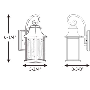 Progress Lighting - P5753-31 - One Light Wall Lantern - Maison - Black