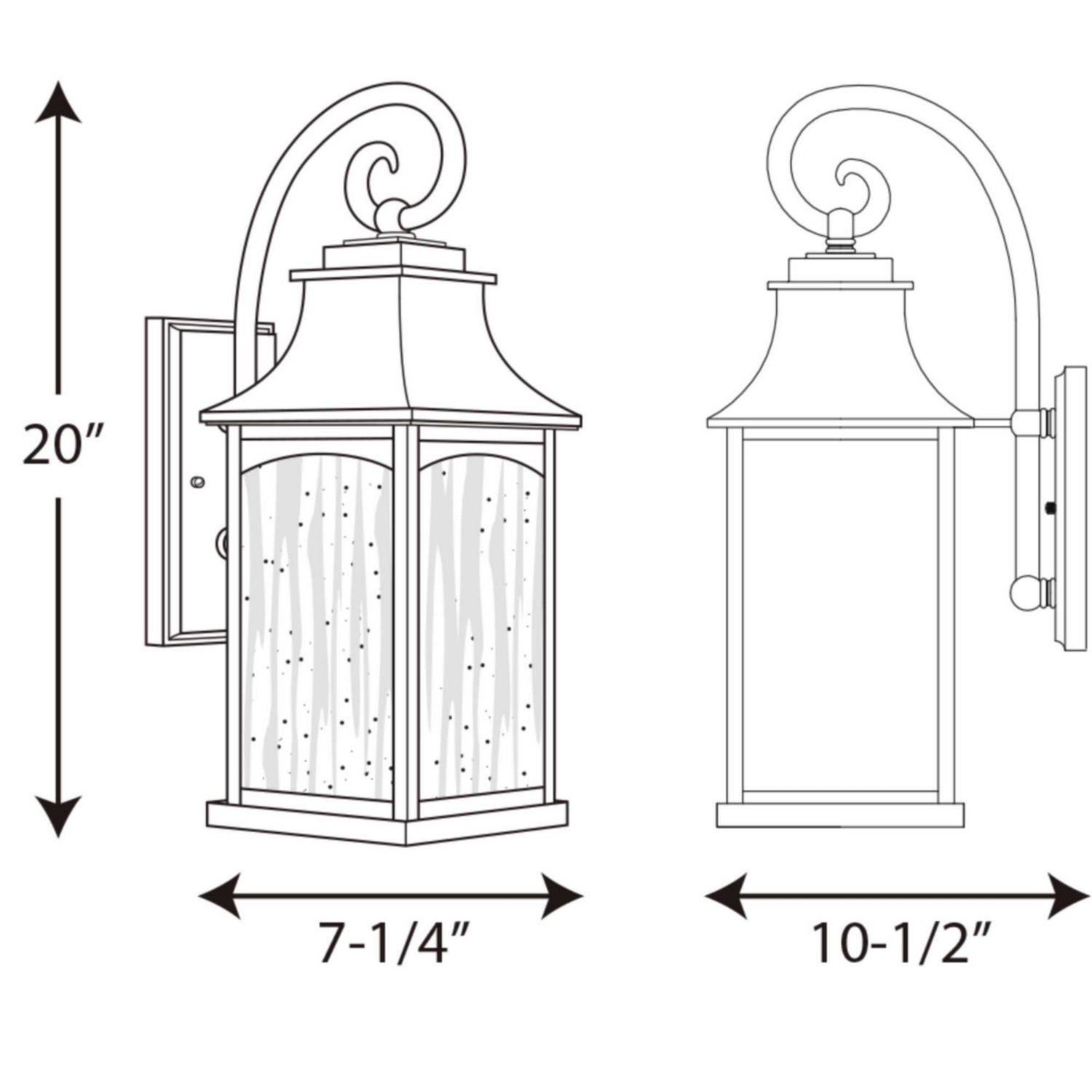 Progress Lighting - P5754-108 - Two Light Wall Lantern - Maison - Oil Rubbed Bronze