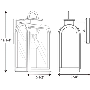 Progress Lighting - P6030-108 - One Light Wall Lantern - Refuge - Oil Rubbed Bronze