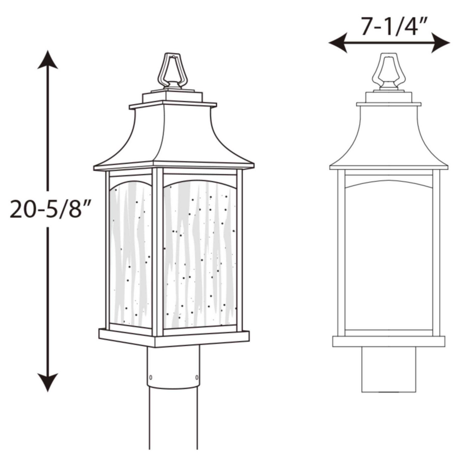 Progress Lighting - P6432-31 - Two Light Post Lantern - Maison - Black